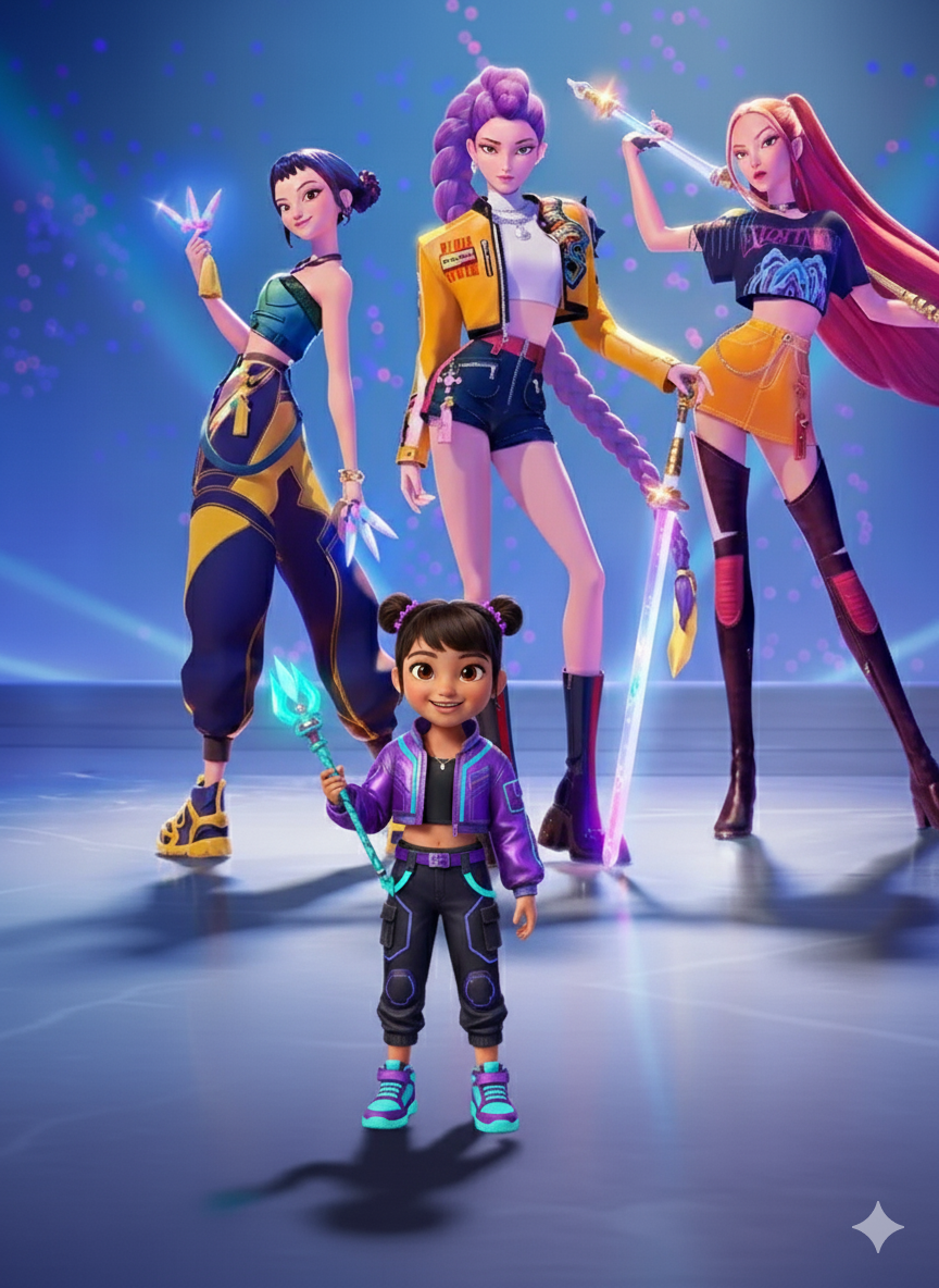 Escenario de concierto estilo K‑pop